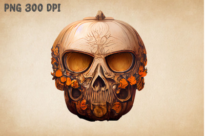 Pumpkin Skull Halloween