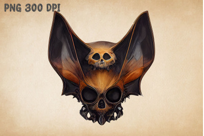 Skull Combine With Bat