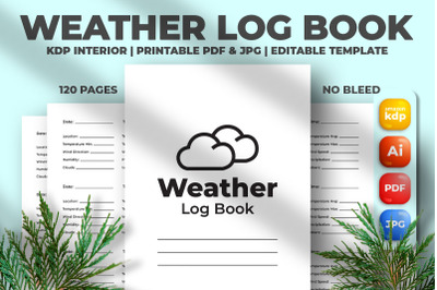 Weather Log Book KDP Interior