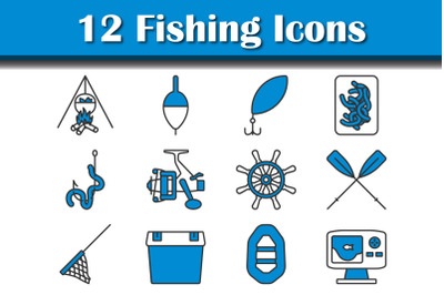 Fishing Icon Set