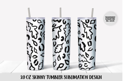 Fall Oak Leaves Tumbler Wrap Sublimation Transparent PNG