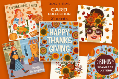 Thanksgiving card collection