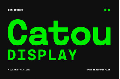 Catou Sans Serif Display Font