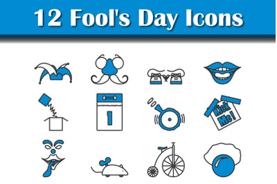 Fool&#039;s Day Icon Set