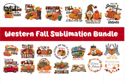Western Fall Sublimation Bundle