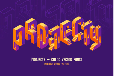 Projecty - Color Vector Font