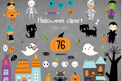 Halloween Clipart Illustrations Bundle