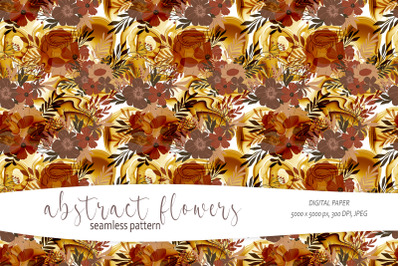 Abstract fall sunflower floral seamless pattern- 1 JPEG