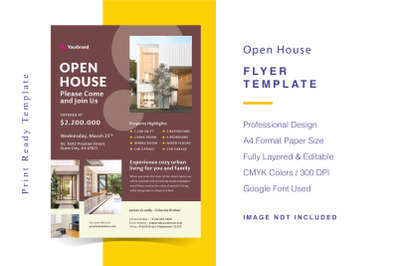 Open House Flyer Template