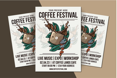 Coffee Festival Flyer Template