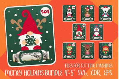 Christmas Money Holder Bundle| Paper craft Templates