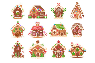 Gingerbread house. Xmas bakery decorative products sweets and cakes co