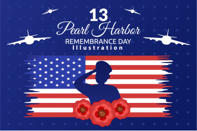 13 Pearl Harbor Remembrance Day Illustration