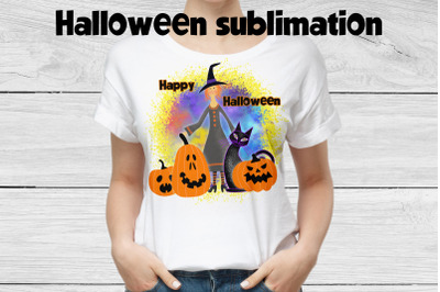 Halloween witch sublimation | Halloween pumpkin