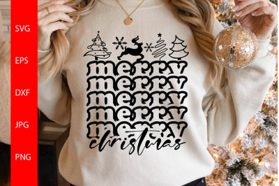 Merry Christmas SVG, Christmas Vibes SVG