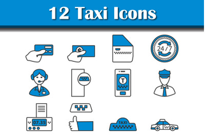 Taxi Icon Set