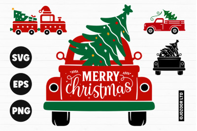 Christmas Truck Tree SVG Bundle