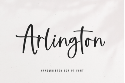 Arlington - Modern Script Font