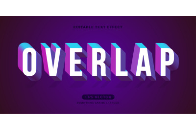 Overlap text effect