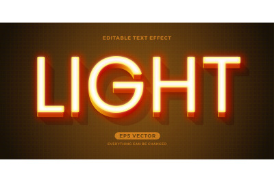 Light text effect