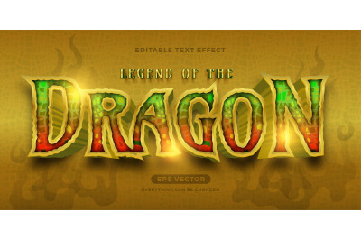 Legend of The Dragon text effect