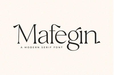 Mafegin Typeface