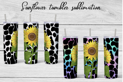 Sunflower tumbler design | Fall tumbler sublimation wrap