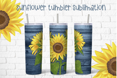 Sunflower tumbler design | Fall tumbler sublimation wrap