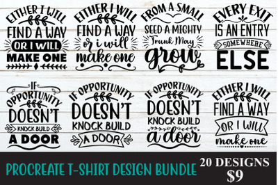 PROCREATE T-SHIRT DESIGN BUNDLE