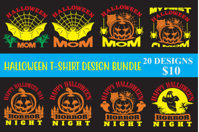 Halloween T-shirt Design Bundle