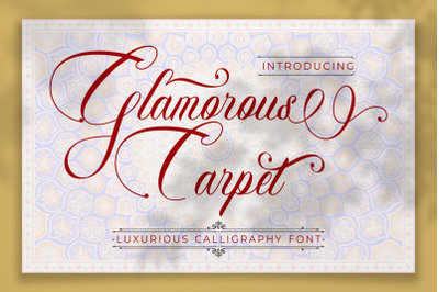 Glamorous Carpet - Luxurious Font