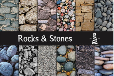 Rock and stones digital paper