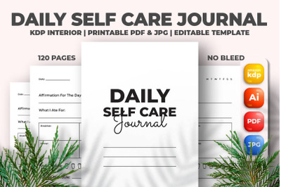 Daily Self Care Journal KDP Interior