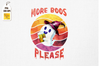 More Boos Please Ghost Beer Halloween