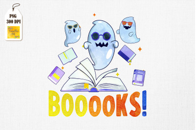 Books Reading Ghost Halloween Reader