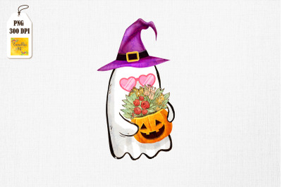 Floral Ghost Halloween Best Gift