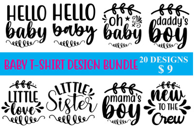 BABY T-SHIRT DESIGN BUNDLE