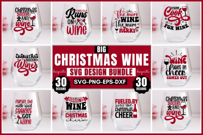 Christmas Wine SVG Bundle&2C; Christmas wine SVG&2C; Christmas Wine Bundle&2C;