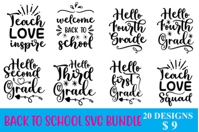 BACK TO SCHOOL SVG BUNDLE