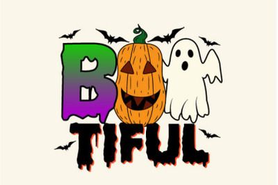 Boo Tiful Halloween PNG Sublimation