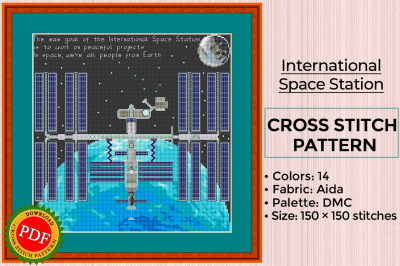ISS Cross Stitch Pattern | International Space Station