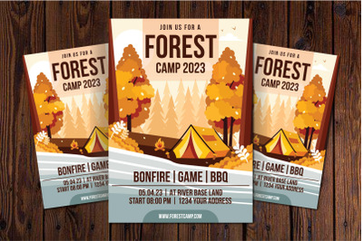 Forest Camp Flyer Template