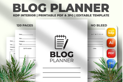 Blog Planner KDP Interior