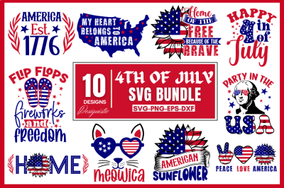 4th of July SVG Bundle, 4th of July Bundle, July SVG bundle, July 4th