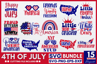 4th of July SVG Bundle, 4th of July Bundle, July SVG bundle, July 4th