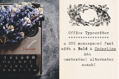 Office Typewriter SVG font