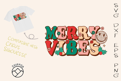 Merry Vibes retro Christmas