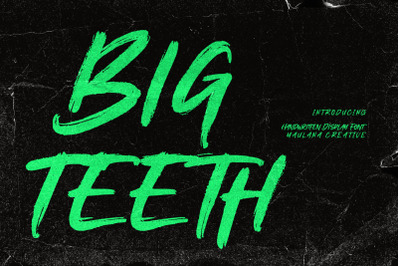 Bigteeth Handwritten Brush Font