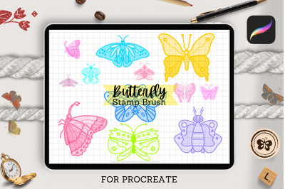 Butterfly Procreate Stamps