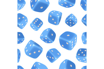 Gaming dice pattern. Casino design geometrical pattern with pictures o